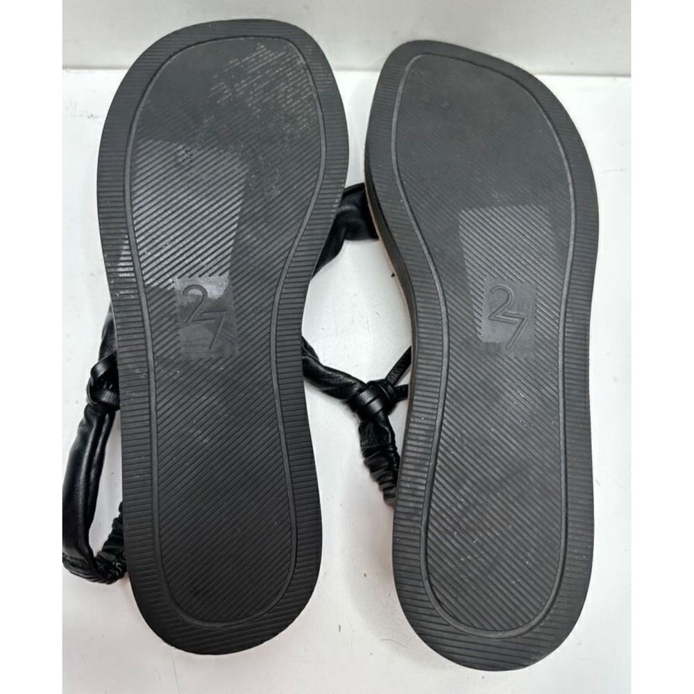 Naturalizer 27 Edit Sandals Size 8 Black Leather‎ Slingback Slip On Open Toe - Picture 8 of 8